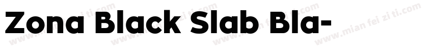 Zona Black Slab Bla字体转换